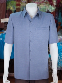 เสื้อผ้าฝ้ายแพรเงิน สีเทาพิราบ ไซส์ XL