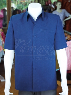 เสื้อผ้าฝ้ายผสม สีกรมท่า ไซส์ XL