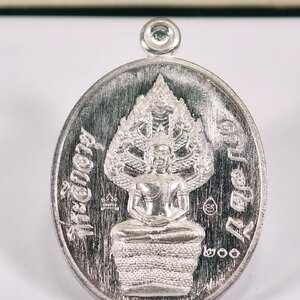 หลวงปู่จื่อ วัดเขาตาเงาะอุดมพร ปรก รุ่นแรก เนื้อเงิน (AC1016)