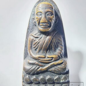 พระหลวงปู่ทวด วัดช้างไห้ พิมพ์หลังตัวหนังสือเล็ก(ว จุด) (AB6383)