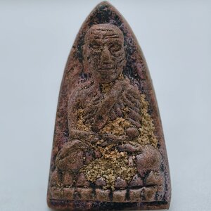 หลวงพ่อรวย วัดตะโก หลวงปู่ทวด หล่อโบราณ เทดินไทย รุ่นแรก กล่องเดิม (KA2376)