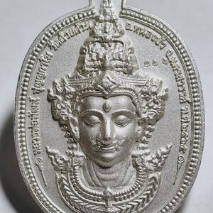 หลวงพ่อพัฒน์ วัดห้วยด้วน ท้าวเวสสุวรรณ หน้าเทพหน้ายักษ์ เทวะคู่บารมี AC2731