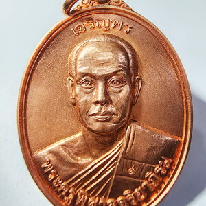 หลวงพ่อมหาสุรศักดิ์ วัดประดู่พระอารามหลวง เหรียญเจริญพรบน พิมพ์ครึ่งองค์ (AC119)