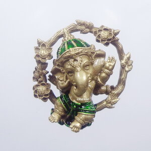 หลวงพ่อวิจิตร สำนักปฏิบัติธรรมพุทธบูชา พระศรีบาลาคณปติ ซาติน ลงยา (KP1145)