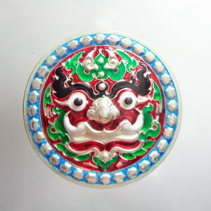 เนื้อเงินลงยา เลข 15 ท้าวเวสสุวรรณมหาเตโชเศรษฐีเงินล้าน หลวงพ่อรักษ์ อนาลโย