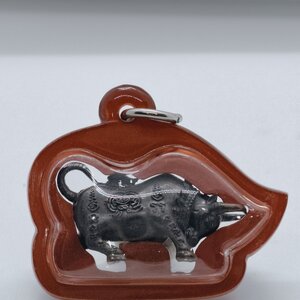 หลวงพ่อพัฒน์ วัดห้วยด้วน นครสวรรค์ วัวธนู พร้อมเลี่ยม (AC2371)