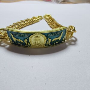 หลวงพ่อพัฒน์ วัดห้วยด้วน เลส ชนะจน ลงยา ขนาด 3บาท ความยาว 7 นิ้ว กล่องเดิม AC7239