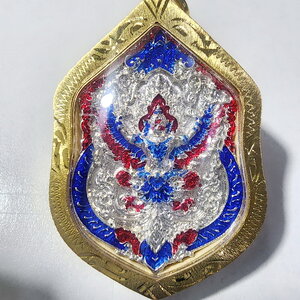 หลวงปู่อิ่ม วัดทุ่งนาใหม่ หล่อโบราณ พญาครุฑ รวยชนะจน 999 ปี 2566 (AC866)