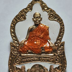 หลวงพ่อพัฒน์ วัดห้วยด้วน เหรียญดวงดี หลังเรียบ หมายเลข 12 AC2494