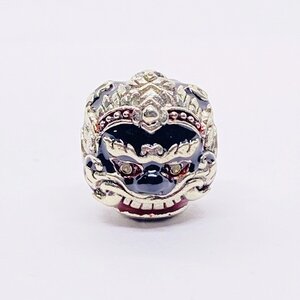 ลูกอม พระราหูนอโมศรีวิชัย รุ่น บารมีศรีวิชัย เนื้ออัลปาก้า ลงยา KM098