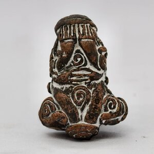 หลวงพ่อทอง วัดบ้านไร่ พระปิดตาเหนือดวง เนื้อนวโลหะ KA1372