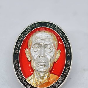 หลวงปู่โต๊ะ วัดถ้ำสิงโตทอง เหรียญหน้ายักษ์ มงคลเศรษฐี 135 ปี ลงยา (KA1510)