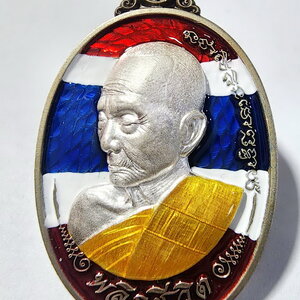 หลวงปู่เถิง วัดบ้านอาลัย จ.ศรีสะเกษ เหรียญ พลิกชีวิต หน้ากากเงิน (AC910)