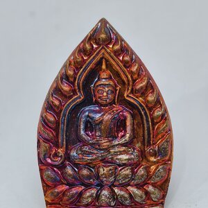 หลวงปู่มหาศิลา วัดโพธิ์ศรีสะอาดแกเปะ เจ้าสัว รวยพันล้าน ปี 67 ผิวไฟ KA3488