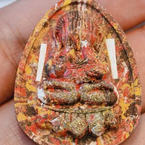 หลวงปู่มหาศิลา ครูบาโชคชัย พระปิดตา จินดามณีรุ่นแรก นำฤกษ์ ตะกรุดเงินคู่ KA4223