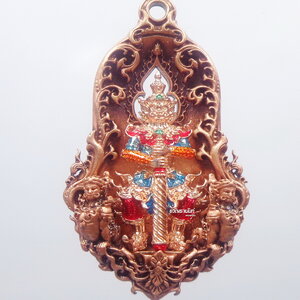 พระอาจารย์อรรณพ (พระอาจารย์เล็ก) วัดถ้ำเขาน้อย เจ้าสัว 168 ซาตินแดง ลงยา (KP1098)