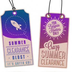 ตัวอย่างดีไซน์ ป้ายสินค้า Hang Tag ป้ายกระดาษ Chill Shop Package