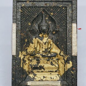 หลวงปู่จื่อ วัดเขาตาเงาะอุดมพร พระสมเด็จ แหวกม่านมหาโชค จีวรตะกรุดเงิน 3ดอก KA2489