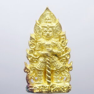 ครูบากฤษณะ อินทวัณโณ ท้าวเวสุวรรณ หลังมหาเทพจำแลง ทอง (KP1045)