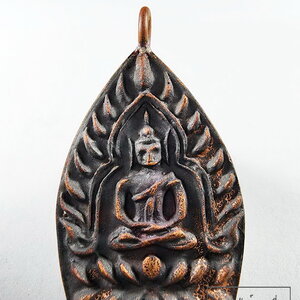 หลวงปู่ทอง วัดดอนไก่ดี เหรียญหล่อ เจ้าสัวจันทร์เพ็ญ กล่องเดิม (KP6076)