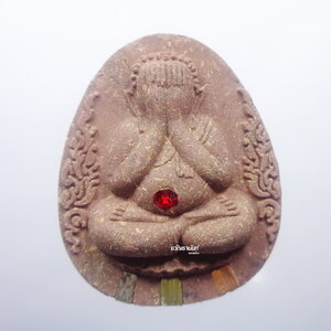 ครูบากฤษณะ พระปิดตาหลังรูปเหมือน เจ้าสัว มหาเศรษฐี (KP1047)