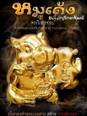 หมูเด้ง ฮิปโปกวักทรัพย์ พระวิเวกาจารย์ สำนักสงฆ์อนันต์บูรพาราม