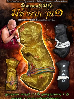 ลูกกรอกแมว มหาลาภ รุ่น๑ ครูบาบุญยัง วัดห้วยน้ำอุ่น จังหวัดลำพูน