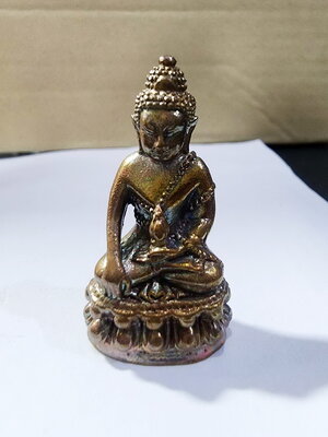 พระกริ่งไพรีพินาศ หลวงพ่อทอง วัดบ้านไร่ ก้นเงิน (AC128)