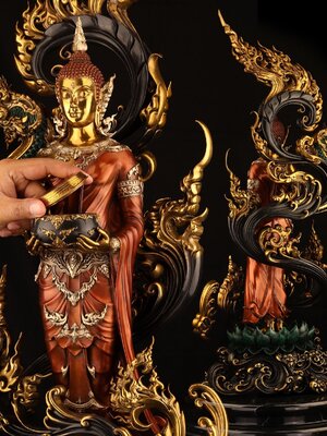 พระพุทธจริยาวัตรอุ้มบาตรโปรดเวไนยสัตว์ (ปางอุ้มบาตร) พิธีพุทธาภิเษก ณ ลานอิสรภาพ 109 จ.อ่างทอง