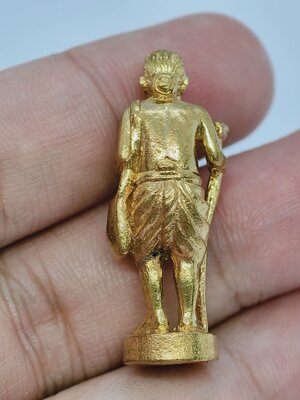 หลวงพ่อจอน วัดบุญฤทธิ์ พ่อชูชก รุ่นแรก พิมพ์ลอยองค์ ร่ำรวยมหาเศรษฐีมีทรัพย์ KA2429