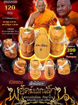 พยัคฆ์แสนล้าน เสือไม้แกะ หลวงพ่อเมียน วัดบ้านจะเนียงวนาราม จังหวัดบุรีรัมย์