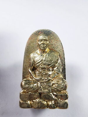 หลวงพ่อทอง วัดบ้านไร่ รูปเหมือนพิมพ์พระรอด เศรษฐีเงินล้าน (KA113)