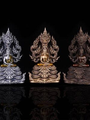พระพุทธศรีเทวานาคราช พระอาจารย์นิคม ฐานิสุสโร วัดป่าไตรภูมิสัทธรรม มหาสารคาม