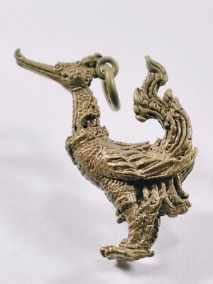 หลวงพ่อแล วัดพระทรง พญาหงส์ ทองเหลืองผสม 2536 (KA1003)