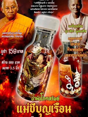 หลวงพ่อเมียน วัดบ้านจะเนียงวนาราม น้ำมันโภคทรัพย์ แม่ชีบุญเรือน