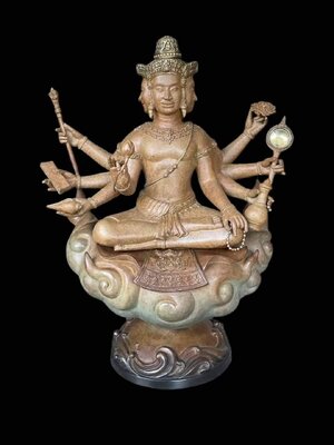 หลวงปู่หงษ์ พรหมปัญโญ วัดเพชรบุรี รูปหล่อ - เหรียญหล่อ พรหมเหนือดวง