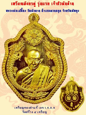 เหรียญมังกร รุ่นแรก เจ้าสัวพันล้าน หลวงพ่อเปลื้อง วัดพังดาน จังหวัดพัทลุง