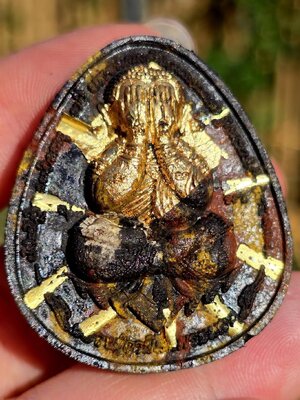 หลวงปู่มุนี พรหมดำ สำนักสงฆ์เสนาสนะป่าชลประทานเจริญธรรม พระปิดตา ทรัพย์พูลทวี รุ่นแรก