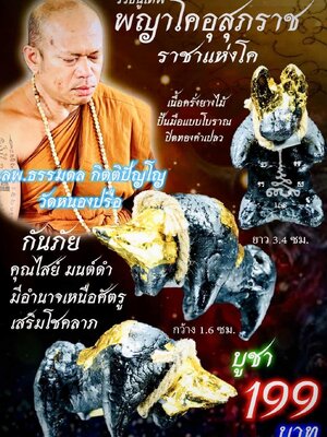 หลวงพ่อธรรมดล วัดหนองปรือ วัวธนูเทพ พญาโคอุสุภราช ราชาแห่งโค