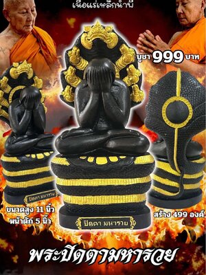 หลวงพ่อเมียน วัดบ้านจะเนียงวนาราม จ.บุรีรัมย์ พระปิดตามหารวย