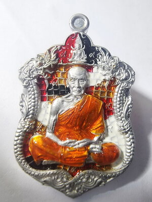 หลวงพ่อพัฒน์ วัดห้วยด้วน เสมาพญานาคคู่ สร้างศาลา 100ปี มหาโภคทรัพย์ 99 (AC714)