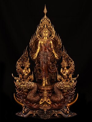 พระโลกรวิวรรณเสด็จดาวดึงส์ หลวงพ่อวิจิตร สำนักปฏิบัติธรรมพุทธบูชา