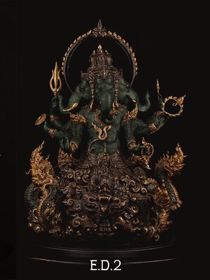 คชานายะศรีสมุทรนาคา ประติมากร อาจารย์กฤษณะ นาพูลผล ขนาดสูง 23 นิ้ว
