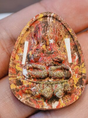 หลวงปู่มหาศิลา ครูบาโชคชัย พระปิดตา จินดามณีรุ่นแรก นำฤกษ์ ตะกรุดเงินคู่ KA4223