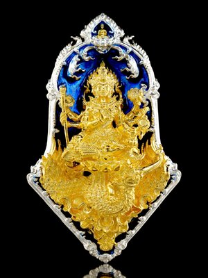เหรียญจำปี ท้าวมหาพรหม พุทธศิลป์ จตุรพักตร์ หลวงปู่นิ่ม โชติธัมโม วัดพุทธมงคล สุพรรณบุรี