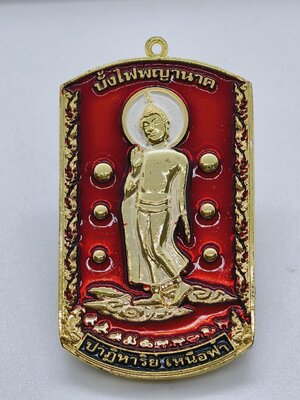 ปาฏิหาริย์เหนือฟ้า วัดไทย เหรียญพระพุทธ นาคา fire balls บั้งไฟพญานาค รุ่นแรก AC2321