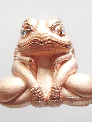 พญากบกินเดือน (พิมพ์ใหญ่) รุ่นรวยล้นเหลือ ครูบาชัยยาปัถพี สถานธรรมดอยดวงแก้วสัพพัญญู