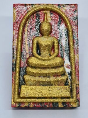 หลวงปู่มหาศิลา วัดโพธิ์ศรีสะอาด พระสมเด็จ ชินบัญชร หลังยันต์ รุ่นแรก ลายเสือไฟ KA2679