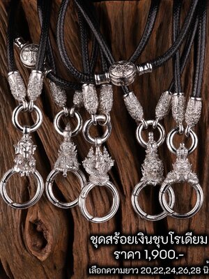ชุดสร้อยคอ 5 แบบ มี 6 เนื้อ รอบสาม อสุรินะ นาคายะ คชายะ เวสพุสะ สุบรรณะ