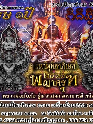 พญาครุฑ รุ่น๑ รุ่น วาสนา มหาบารมี ทวีทรัพย์ หลวงพ่อดับภัย วัดดับภัย เชียงใหม่